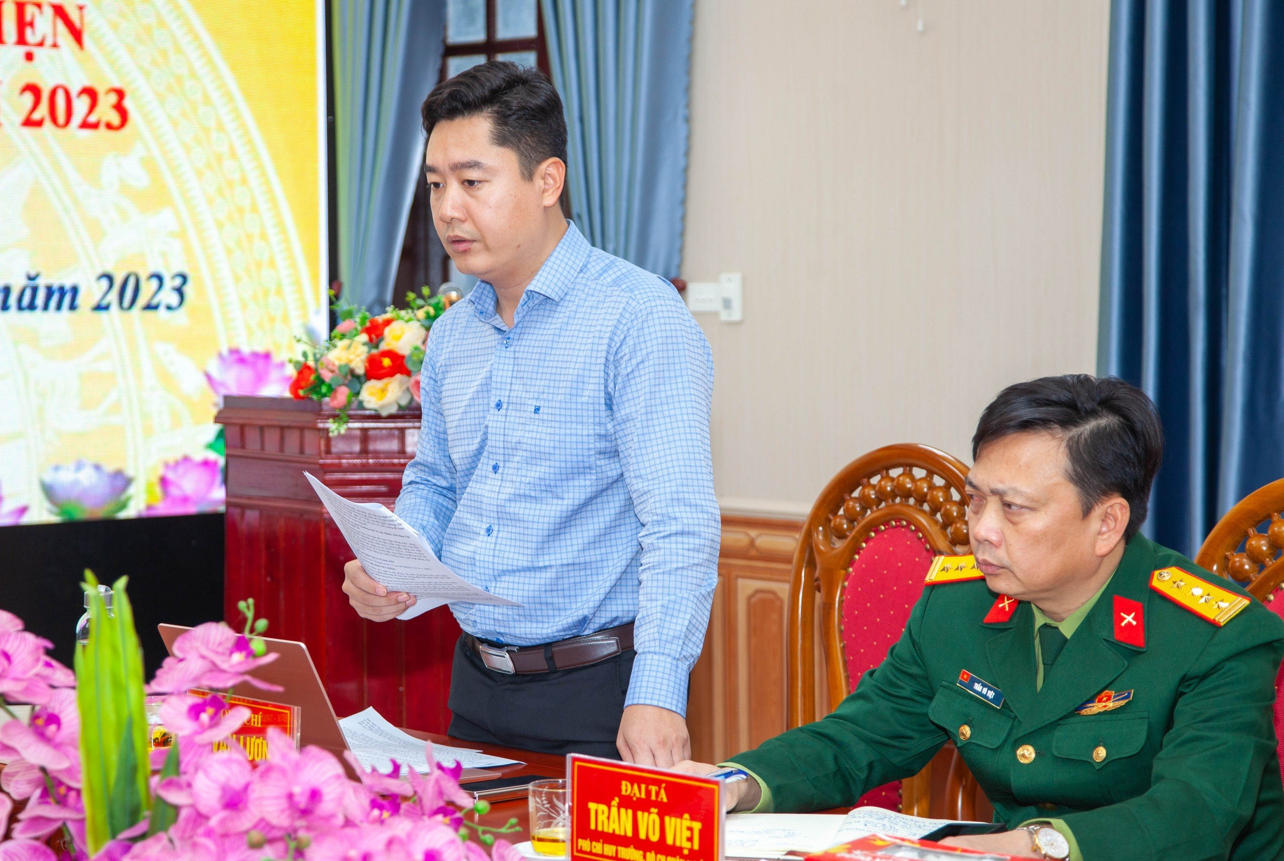 bna-Đồng chí Lê Văn Lương - Bí thư Tỉnh đoàn phát biểu tại cuộc làm việc.jpg