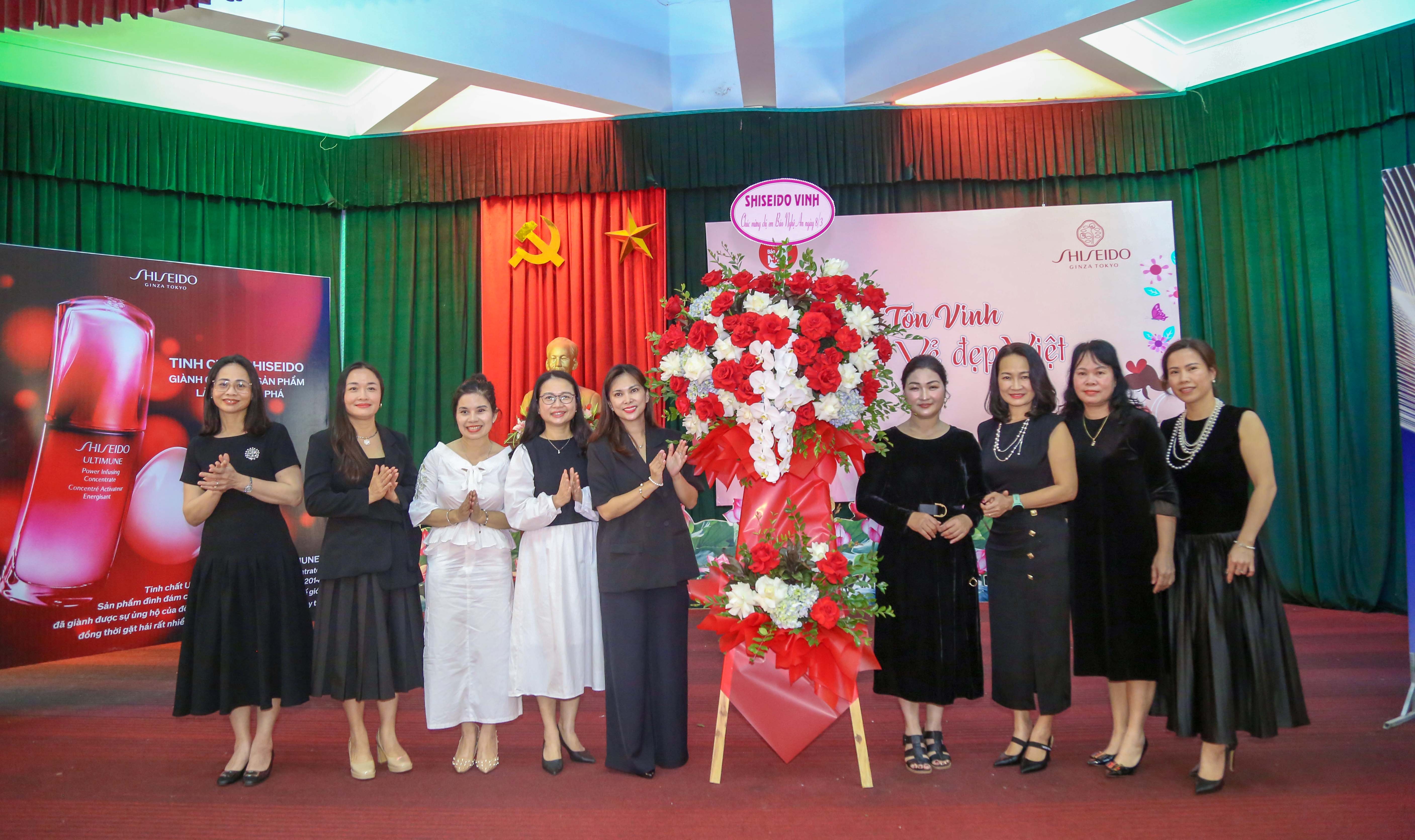 Báo Nghệ An phối hợp với Shiseido Vinh tổ chức kỷ niệm ngày Quốc tế Phụ nữ 8/3
