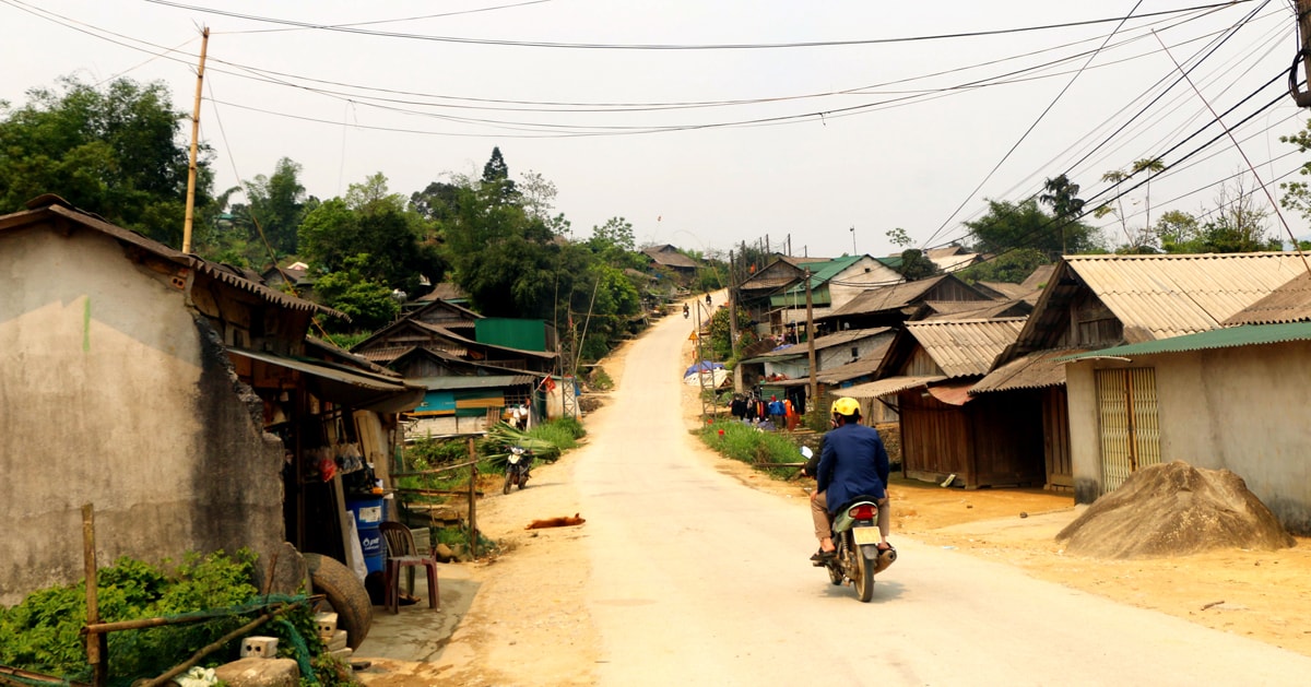 Một góc bản Pù Khả 1. Ảnh: K.L