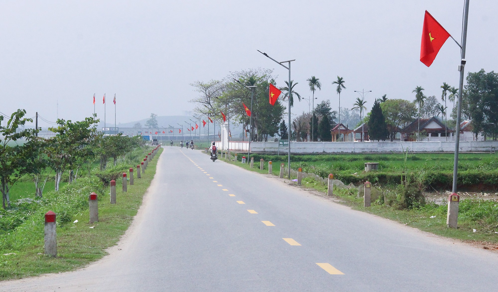 Hạ tầng giao thông Thanh Liên được đầu tư đồng bộ, hiện đại. Ảnh: Mai Hoa