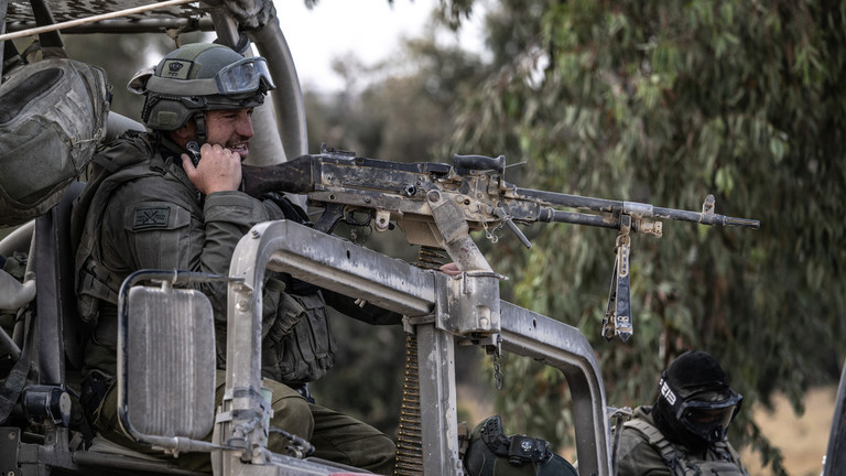Binh lính IDF ở khu vực biên giới với Gaza. Ảnh Getty.jpeg