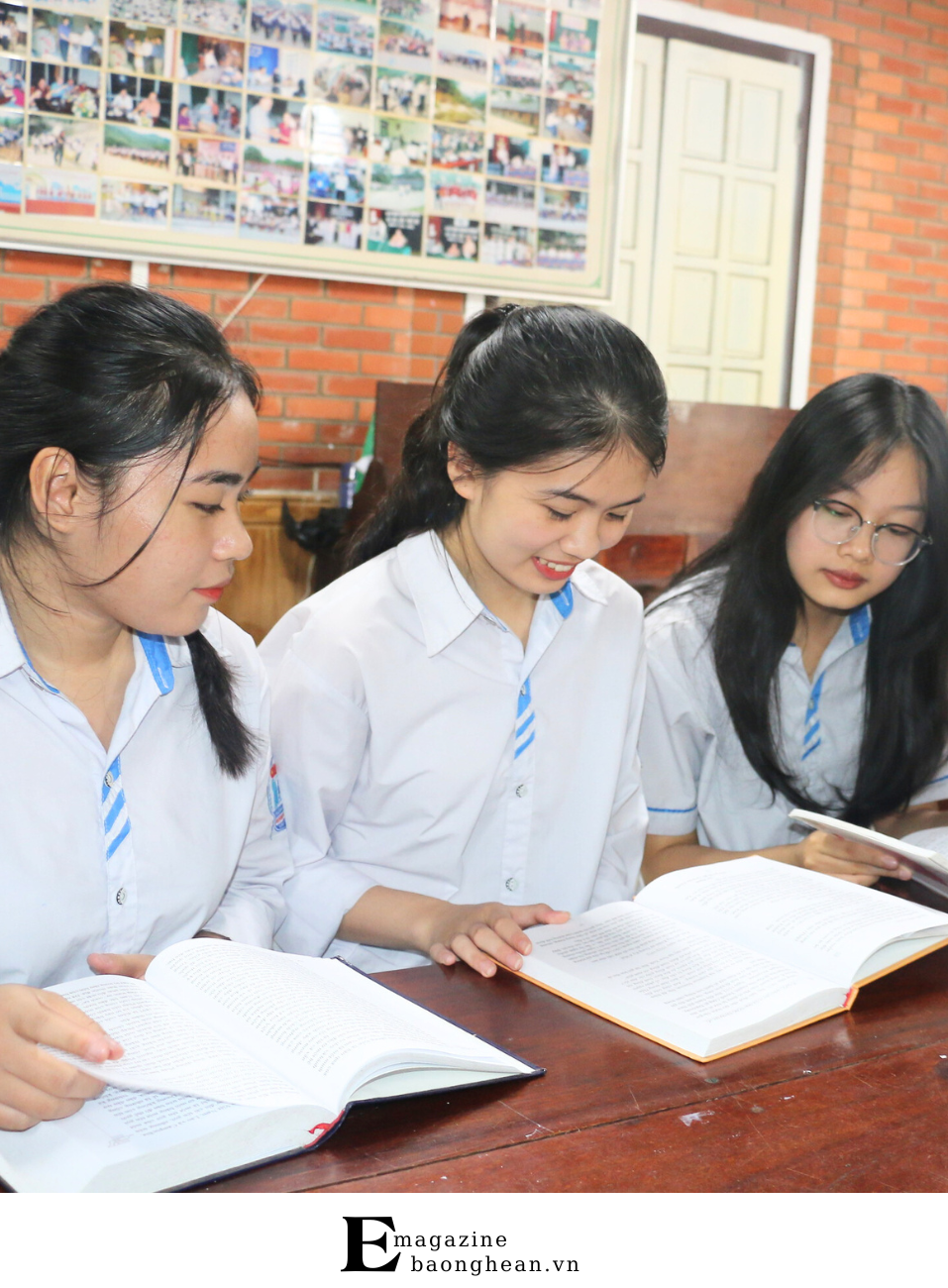 Giờ học của học sinh Trường PT Hermann Gmeiner.