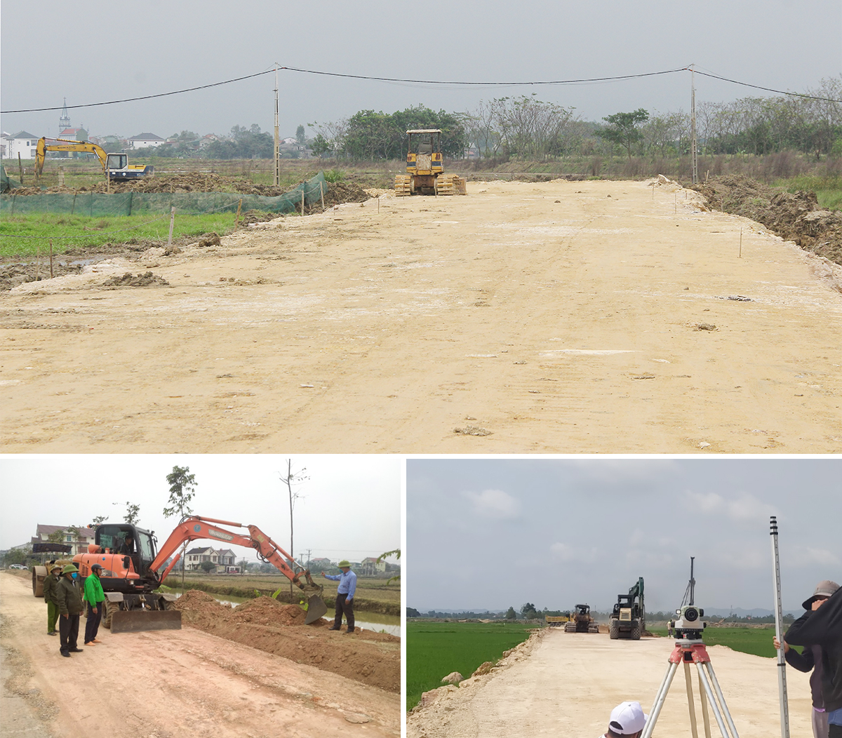 Nâng cấp, mở rộng các tuyến đường trên địa bàn huyện. Ảnh: Tư liệu