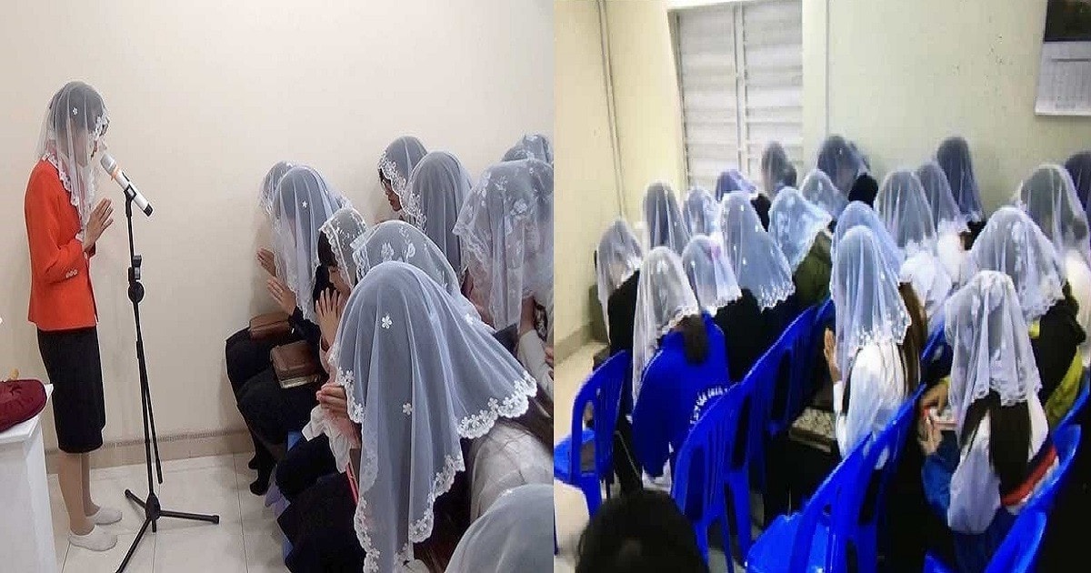 Một buổi truyền đạo trái phép của Hội thánh của Đức Chúa trời Mẹ. Ảnh: Internet