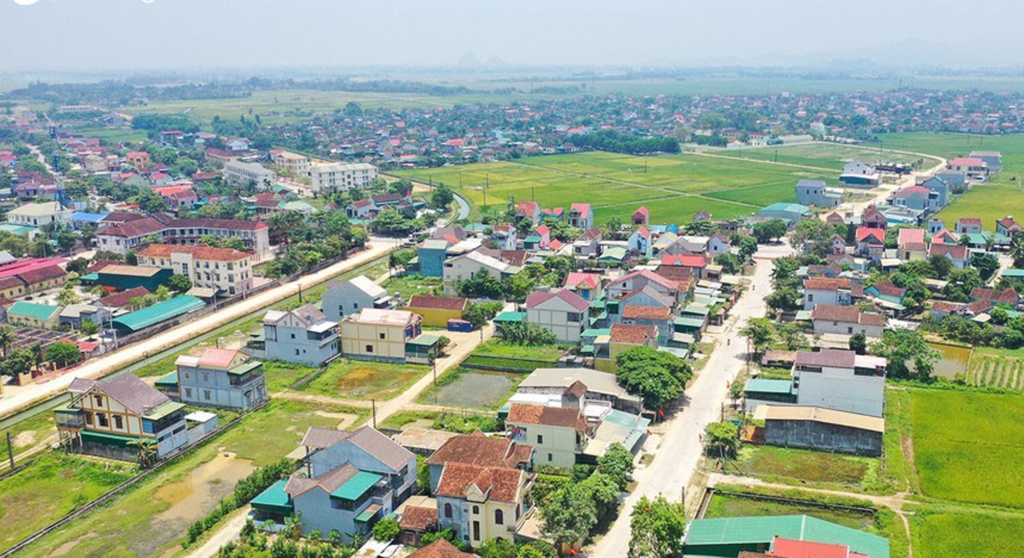 Một góc thị trấn Yên Thành. Ảnh tư liệu