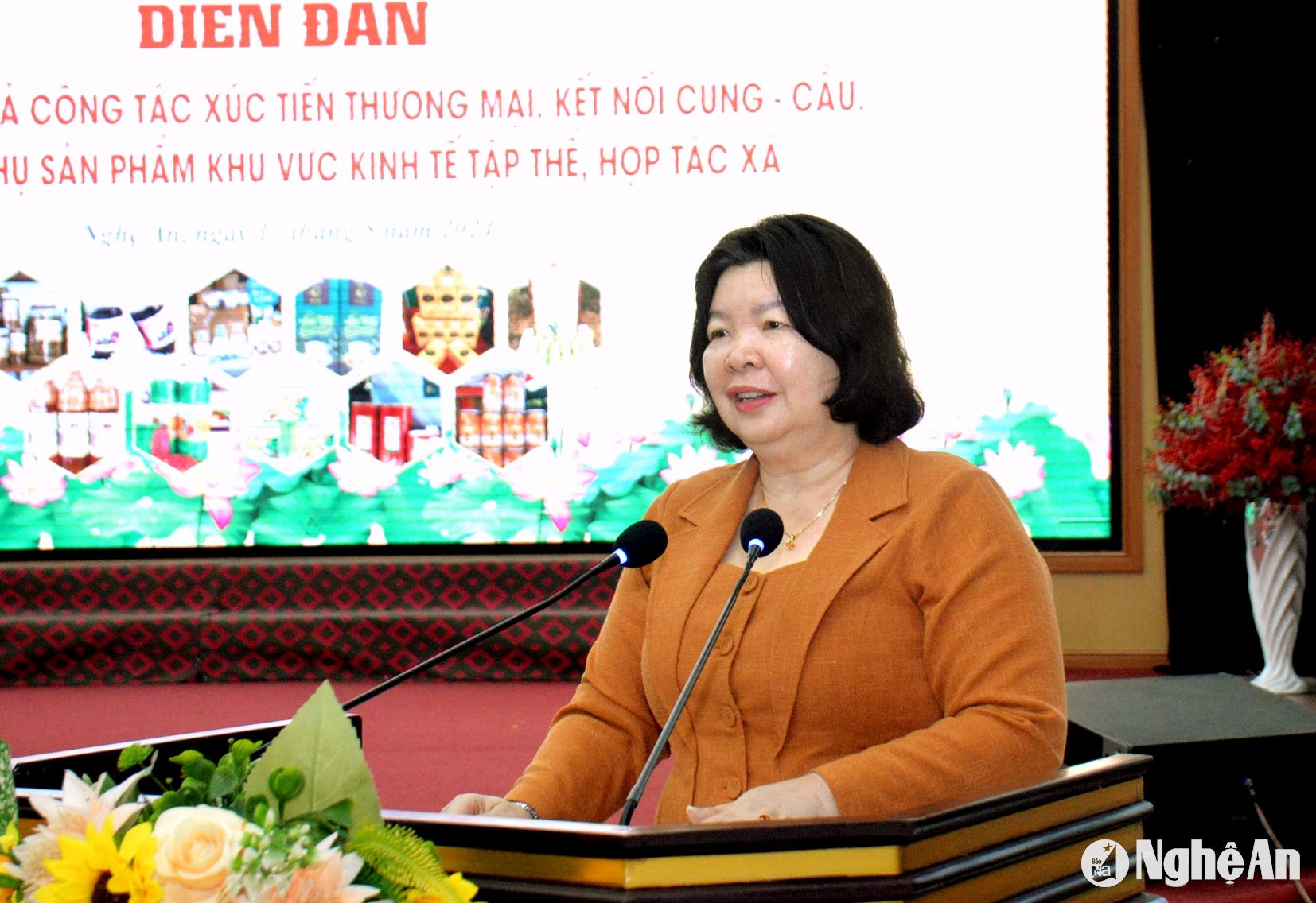 Bà Cao Xuân Thu Vân – Chủ tịch Liên minh HTX Việt Nam