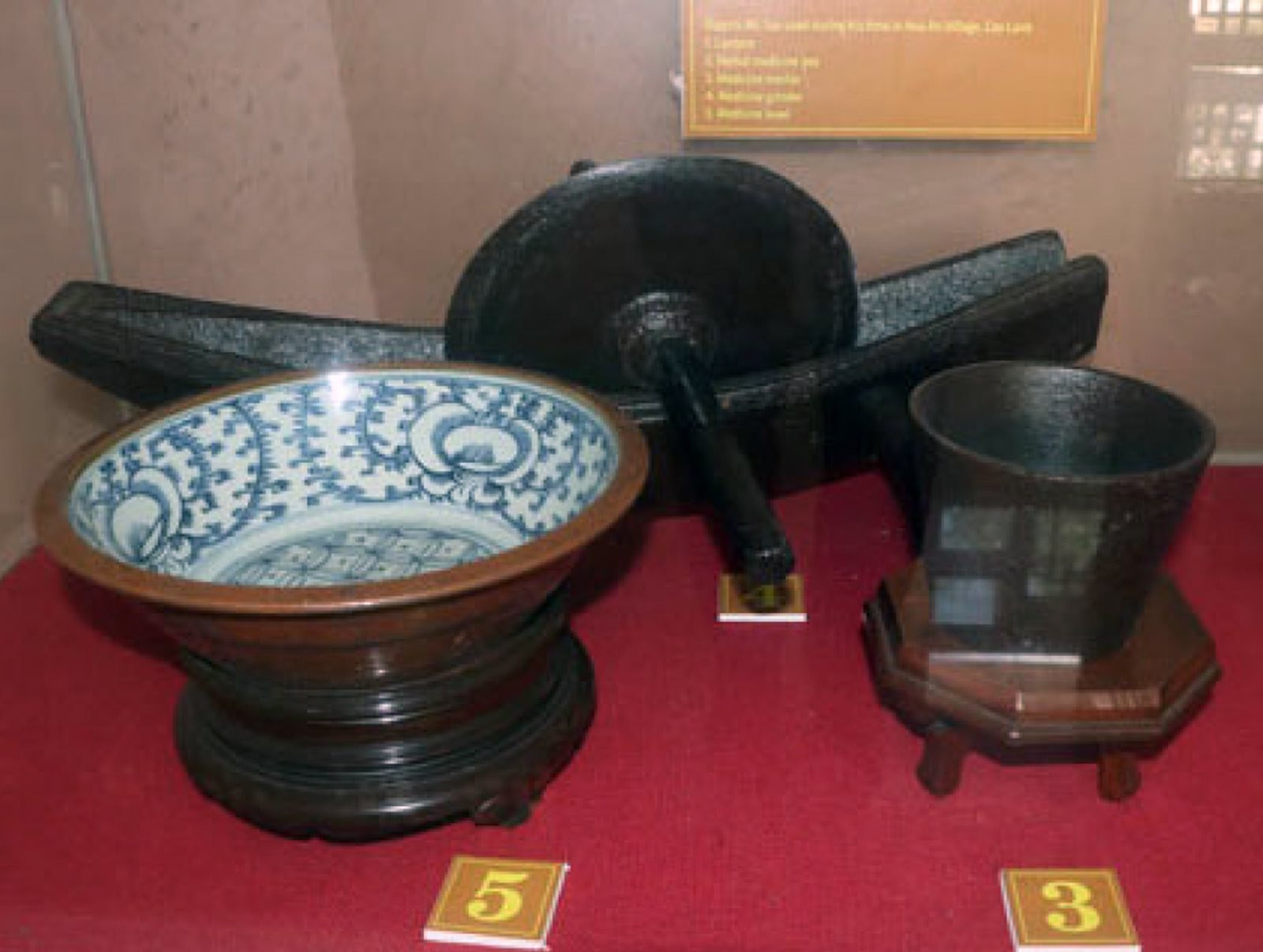 Những hiện vật cụ Sắc đã sử dụng trong thời gian ở làng Hòa An. Nguồn: dongthap.gov.vn