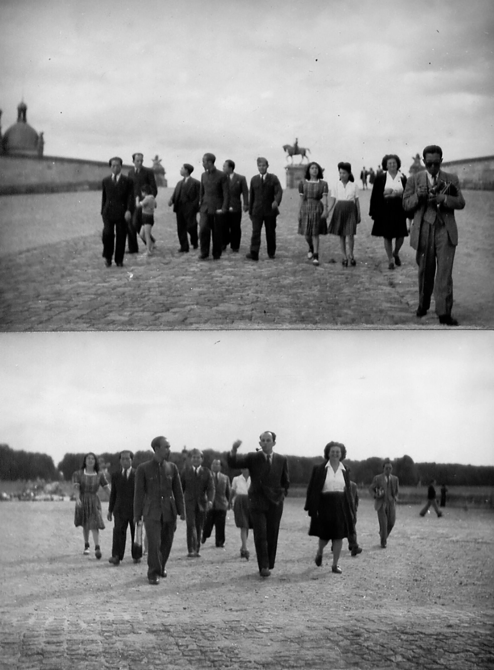 Những hình ảnh của Chủ tịch Hồ Chí Minh tại Paris, Pháp năm 1946 được Mai Trung Thứ ghi lại.