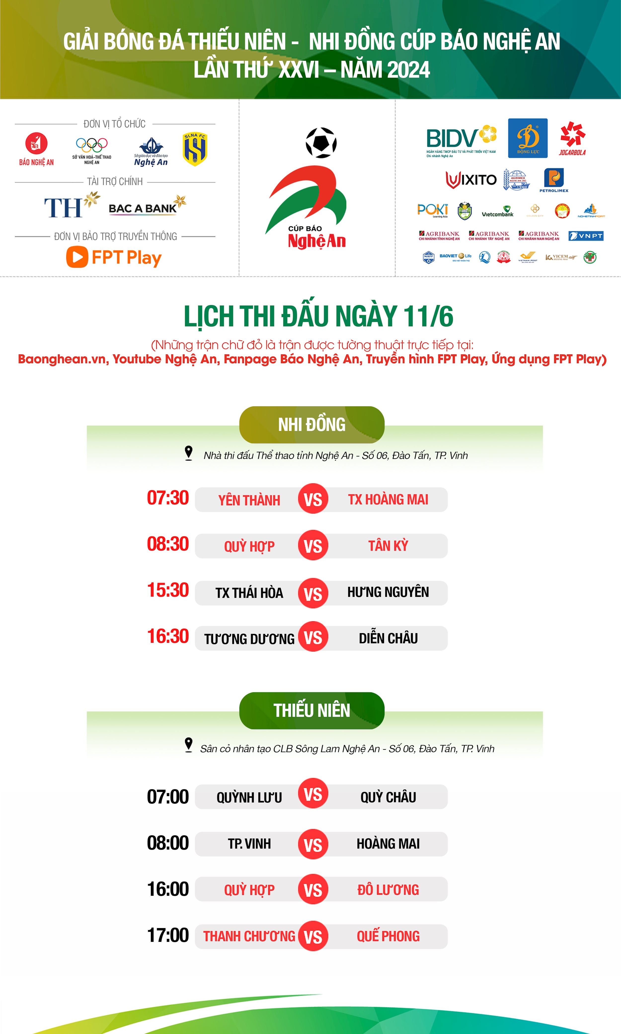 lịch thi đấu ngày 11_6