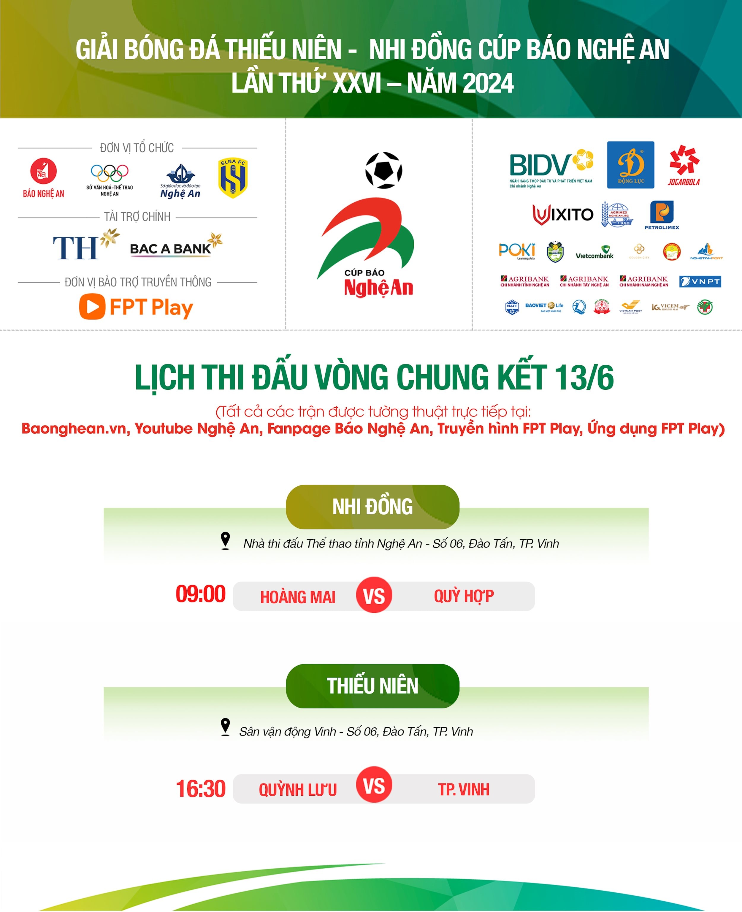 lịch thi đấu ngày 13_6