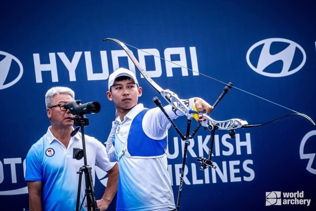 Cung thủ Lê Quốc Phong giành quyền dự Olympic Paris. (Ảnh: World Archery). 
