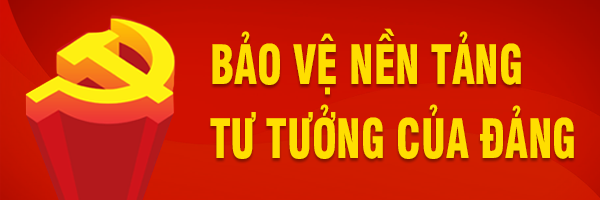 Banner Bảo vệ nền tảng của Đảng