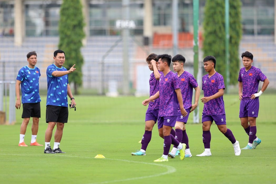 Ngày mai (25/6), đội tuyển U19 Việt Nam sẽ tập trung trở lại để chuẩn bị cho giải vô địch U19 Đông Nam Á 2024. Ảnh: VFF