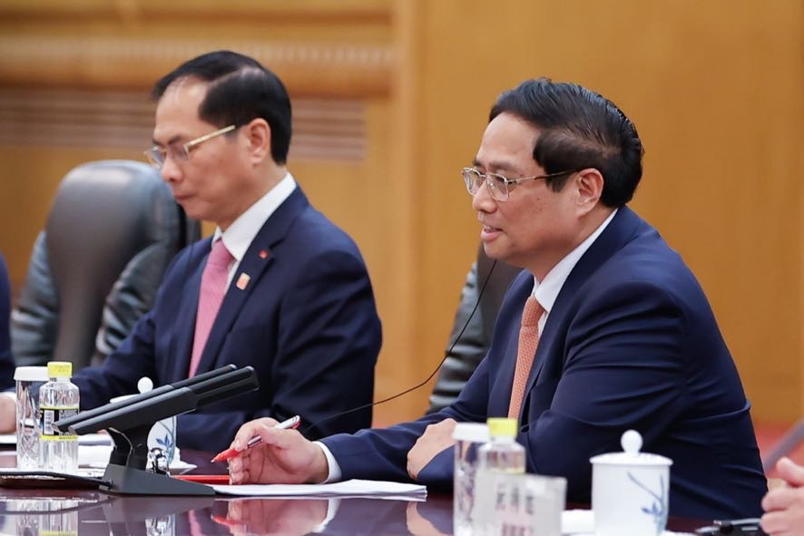Thủ tướng Phạm Minh Chính hội kiến Tổng Bí thư, Chủ tịch nước Trung Quốc Tập Cận Bình- Ảnh 3.