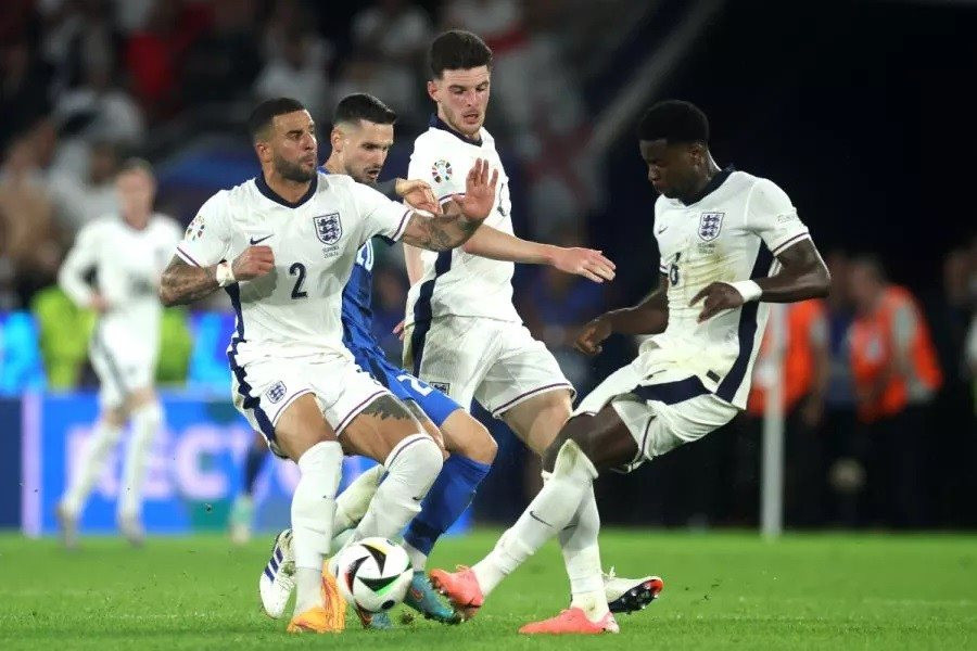 Đội tuyển Anh giành vé đi tiếp với thành tích nhất bảng C EURO 2024. (Nguồn: CaughtOffsid)