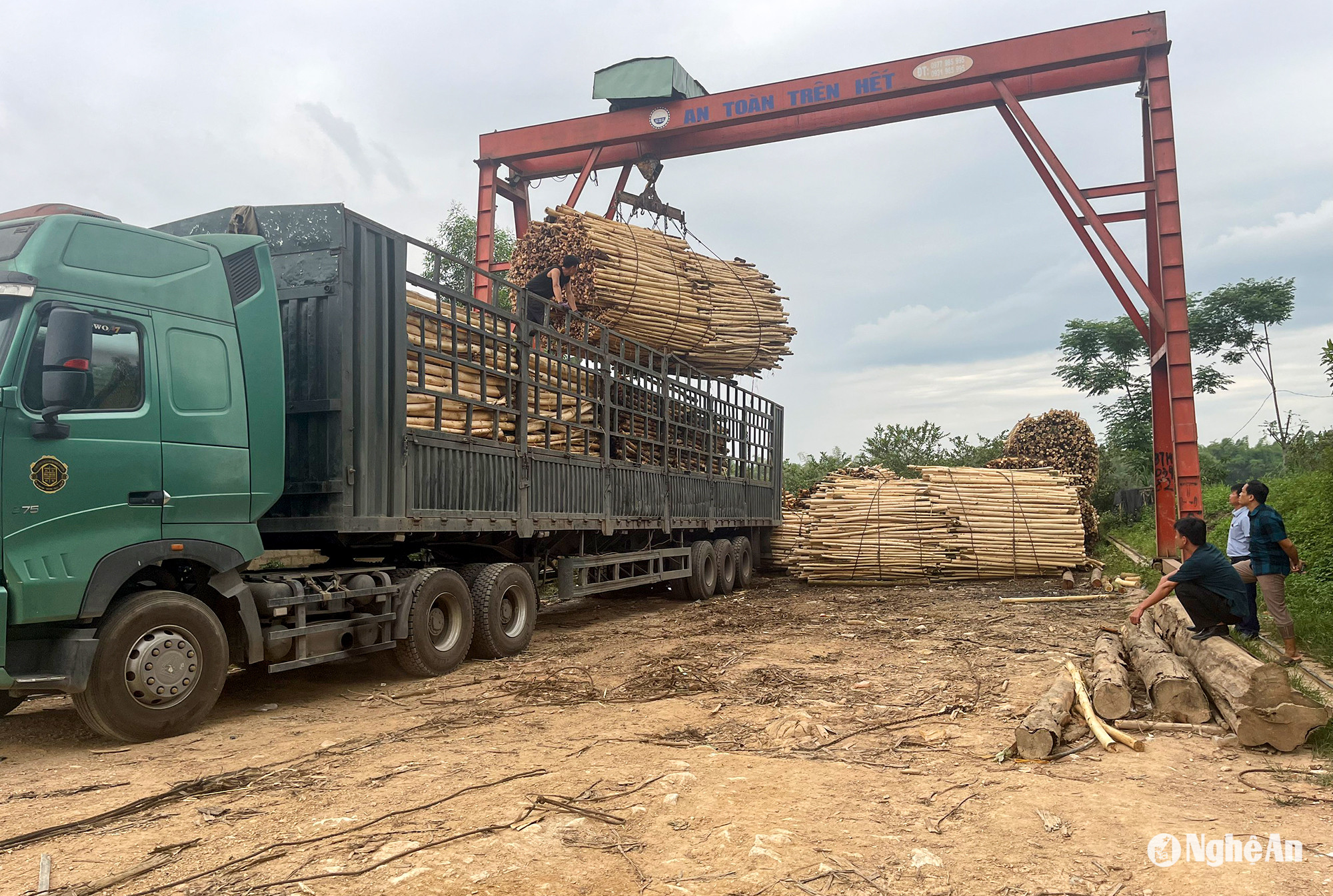 Một trạm cân keo tại xã Nghĩa Bình (Tân Kỳ). Ảnh: Tiến Đông