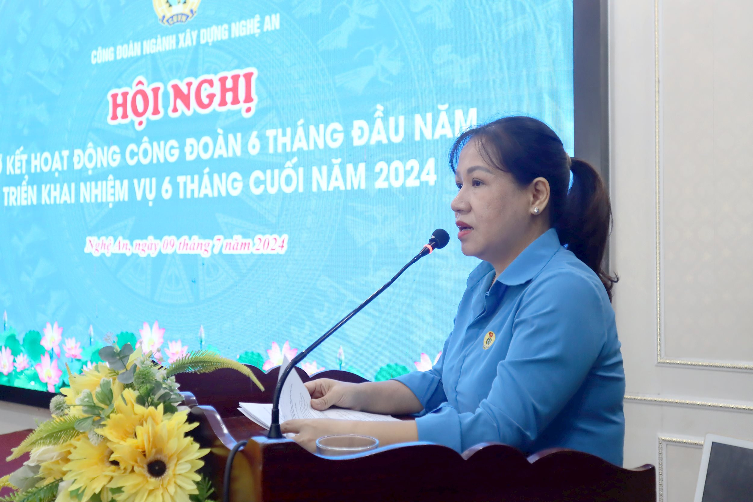 Công đoàn ngành Xây dựng sơ kết 6 tháng đầu năm 2024 Ảnh Diệp Thanh00002