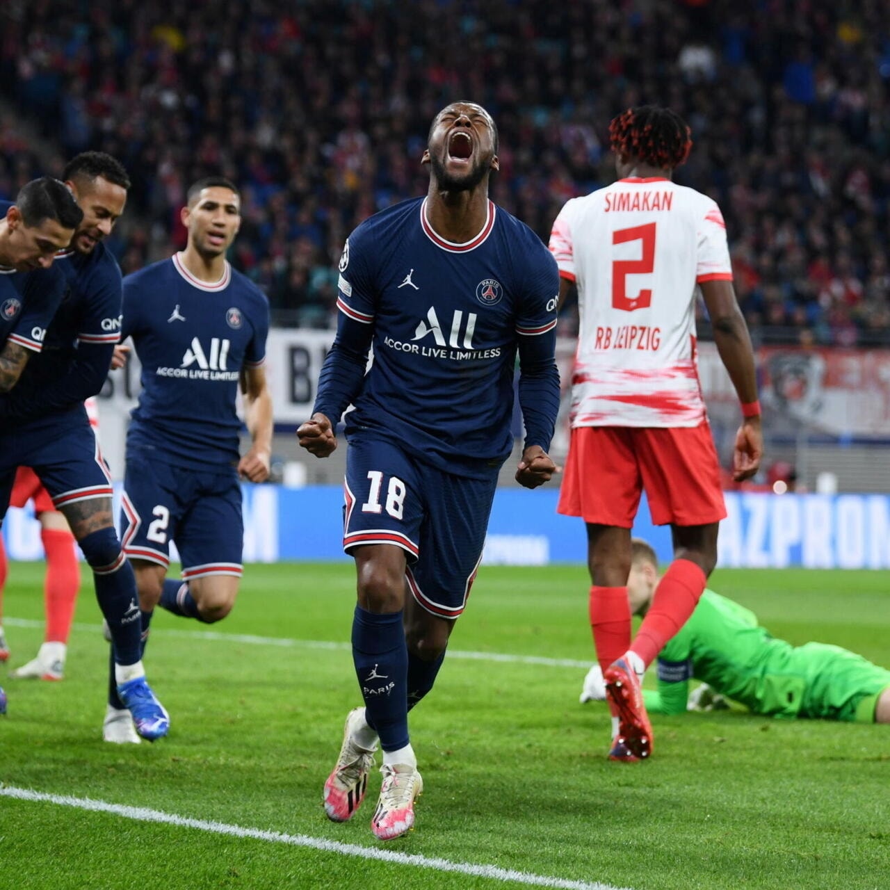 Leipzig frustrate Paris Saint-Germain with last-gasp draw in Champions League