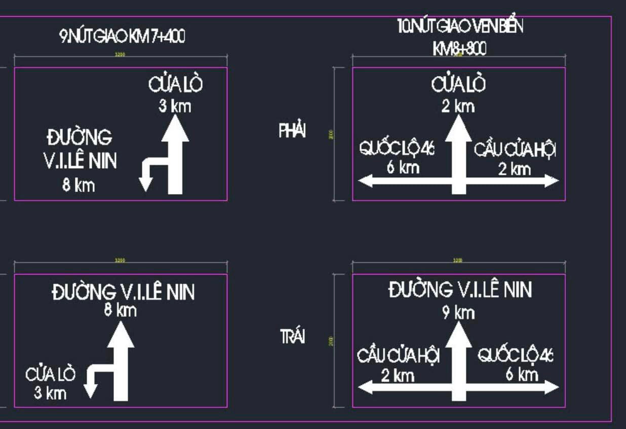 Chỉ dẫn giao thông trên bản đồ tại các nút giao của tuyến đường. Ảnh: Trân Châu