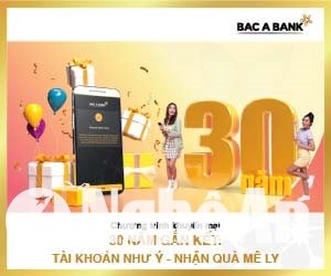 Chương trình ưu đãi Tài khoản như ý, nhận quà mê lý%22 từ BAB. Ảnh- BAB