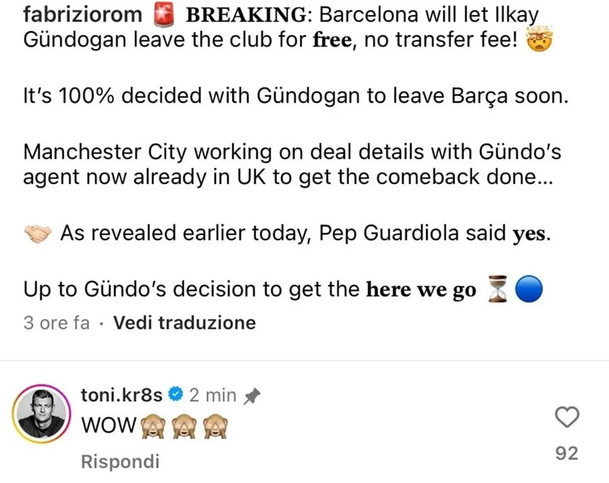 Toni Kroos chế giễu Barca bán Ilkay Gundogan miễn phí - ảnh 2