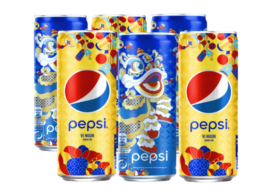 Lốc 6 lon nước ngọt Pepsi Cola 320ml Bách hóa Thìn Dung