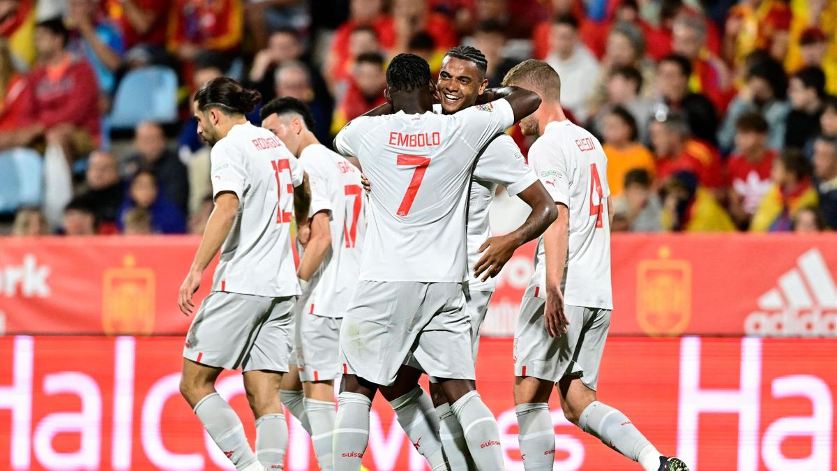 Spain 1-2: Switzerland: Manuel Akanji and Breel Embolo produce Nations League upset in Zaragoza - Eurosport