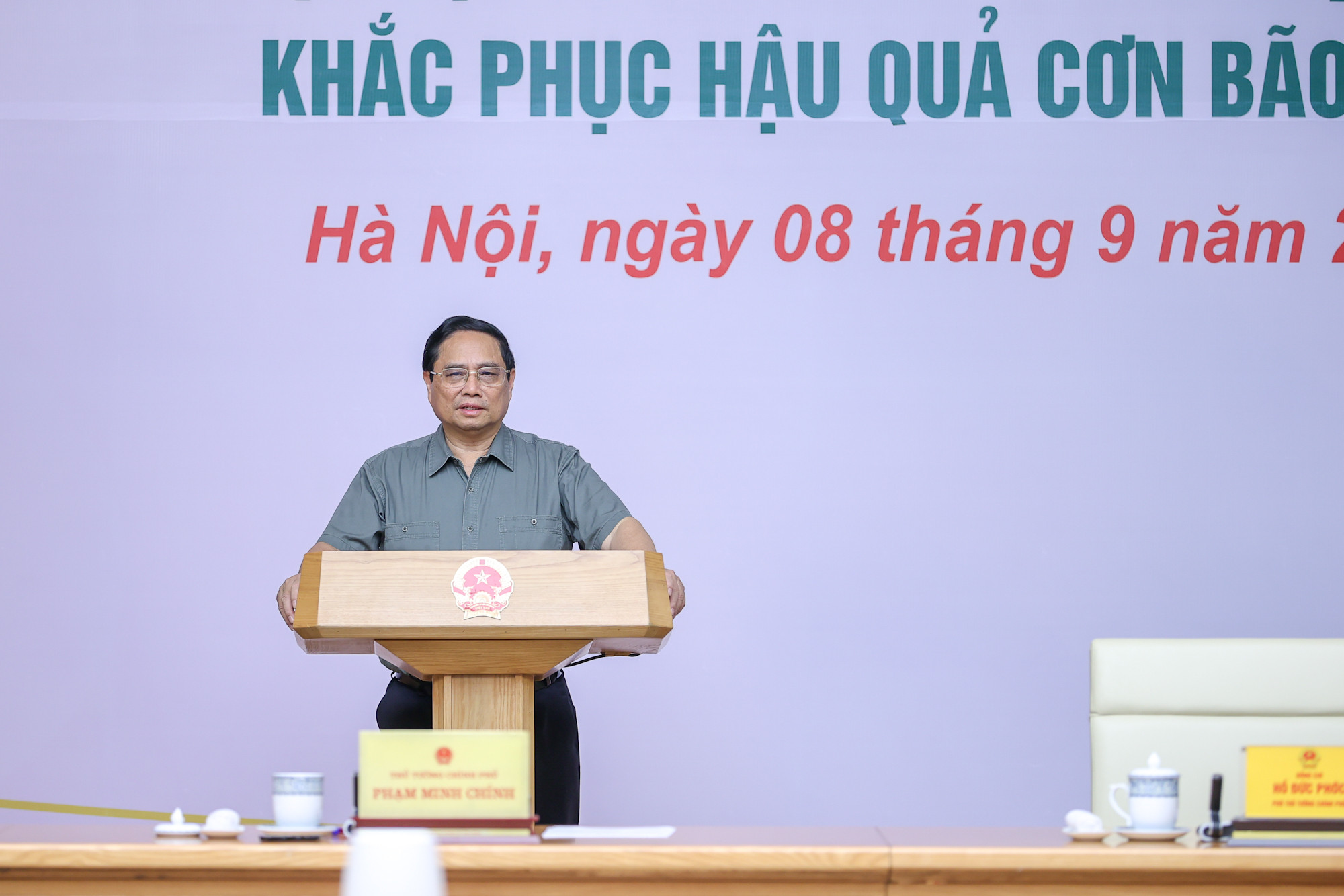 Thủ tướng chủ trì Hội nghị khắc phục hậu quả bão số 3- Ảnh 4.