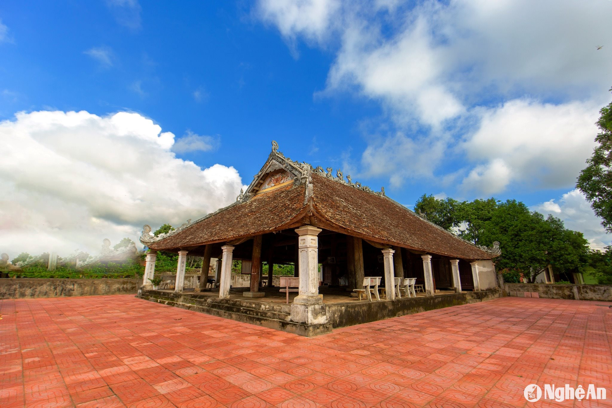 Đình Trụ Pháp (xã Mỹ Thành, huyện Yên Thành) - một trong những di tích gắn với Xô viết Nghệ Tĩnh có giá trị cao về mặt kiến trúc