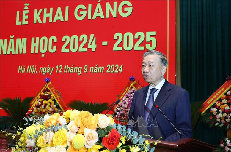 Tổng Bí thư, Chủ tịch nước dự lễ khai giảng năm học 2024-2025 của Học viện Quốc phòng- Ảnh 3.