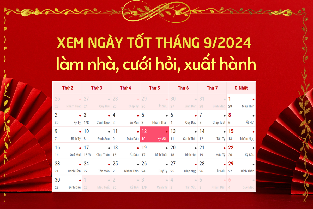 ngày tốt tháng 92024