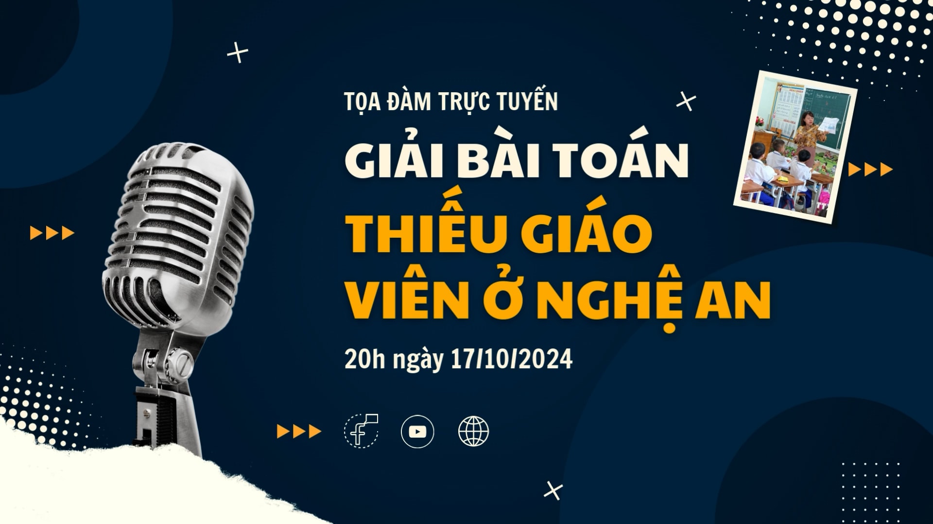 Đối thoại trực tuyến: 'Giải bài toán thiếu giáo viên ở Nghệ An’