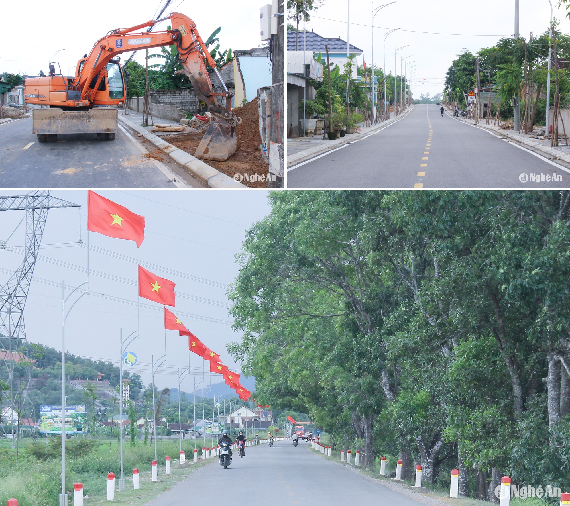 Tuyến đường du lịch đi qua xã Tăng Thành đang tiếp tục được nâng cấp,chỉnh trang sau khi hoàn thành