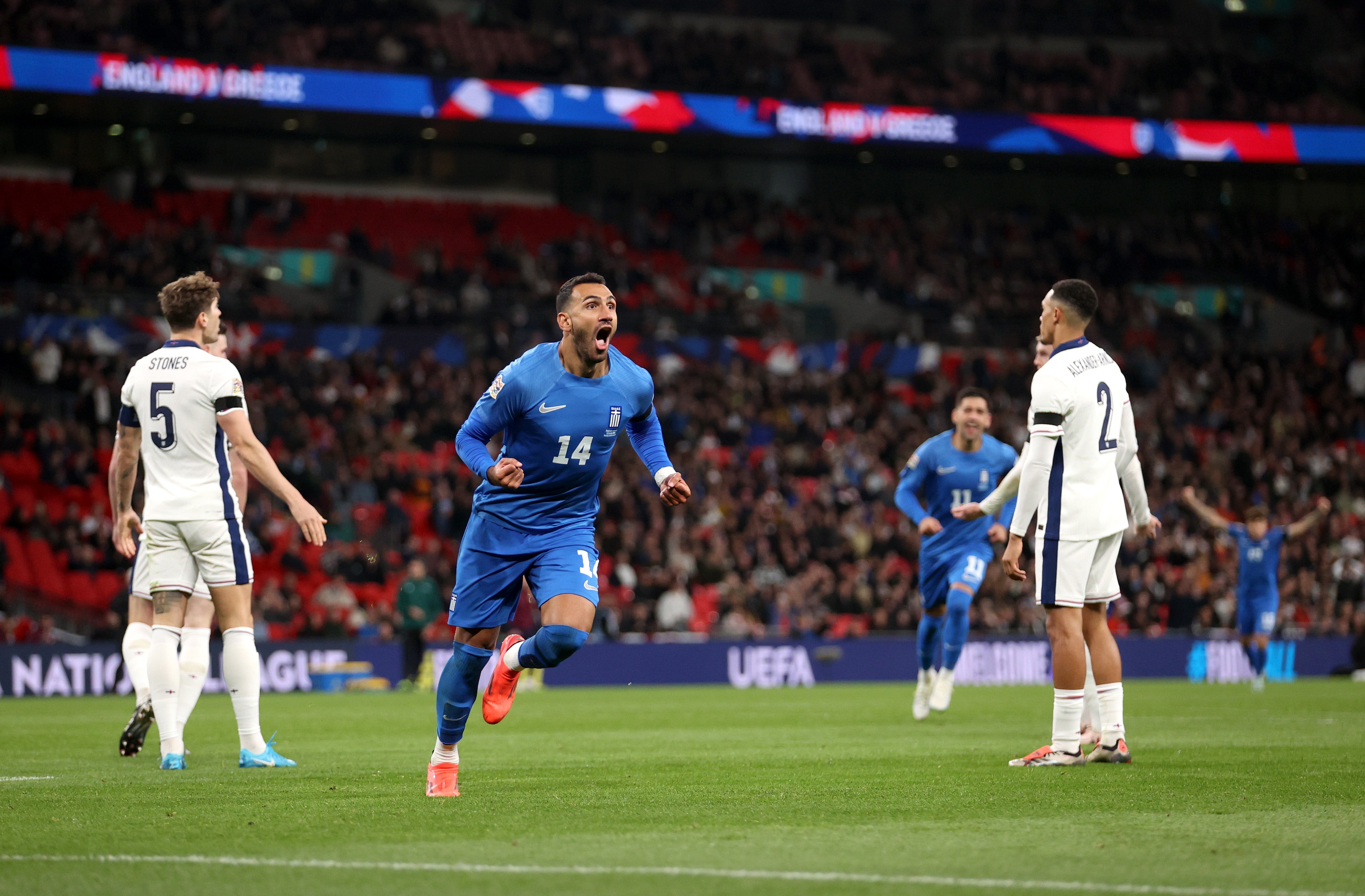 England vs Greece LIVE: Nations League result and reaction as hosts concede calamitous late goal | The Independent