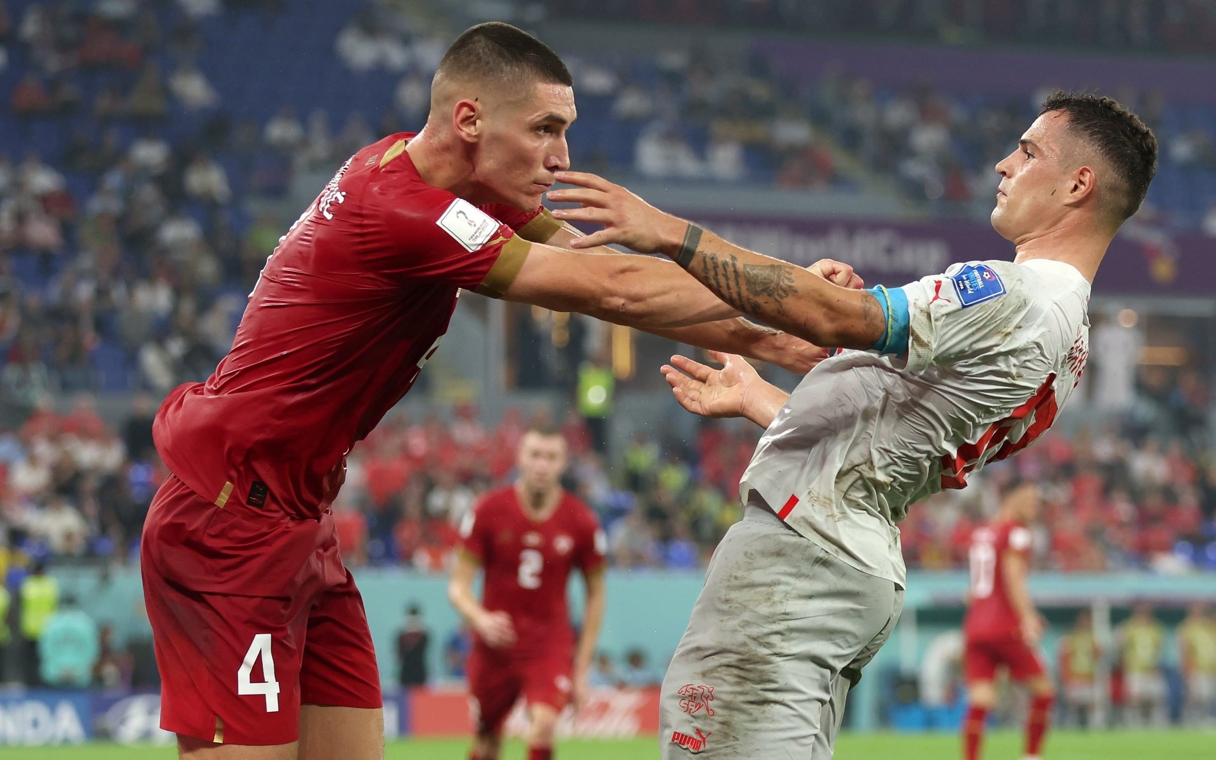 How Serbia vs Switzerland turned nasty