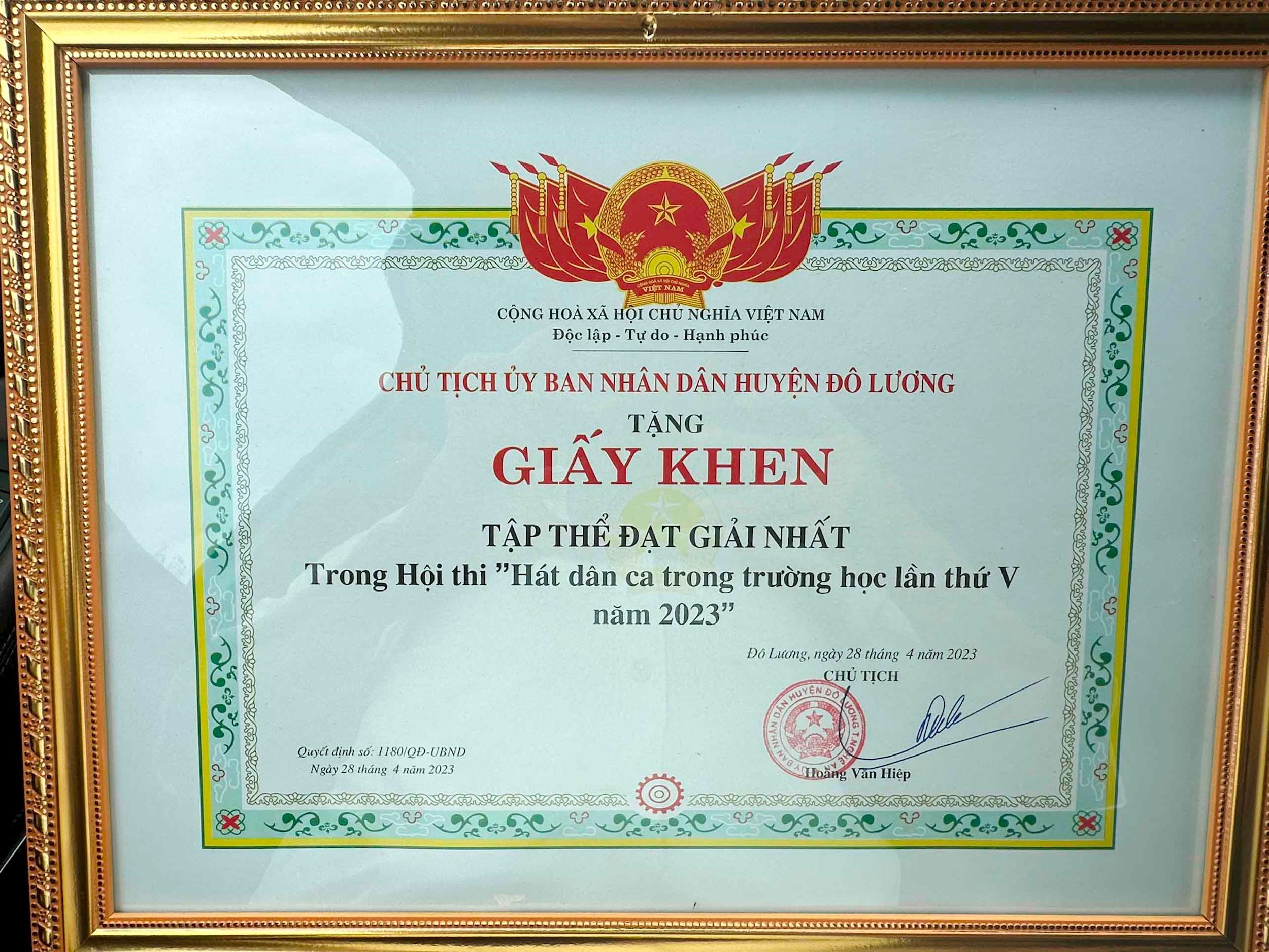 bẳng khen thầy bằng