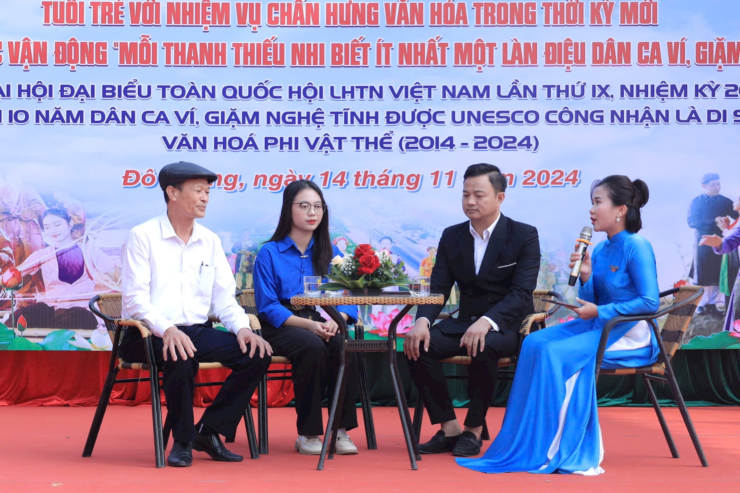 nghệ nhân Nguyễn Cường dân ca ví, giặm