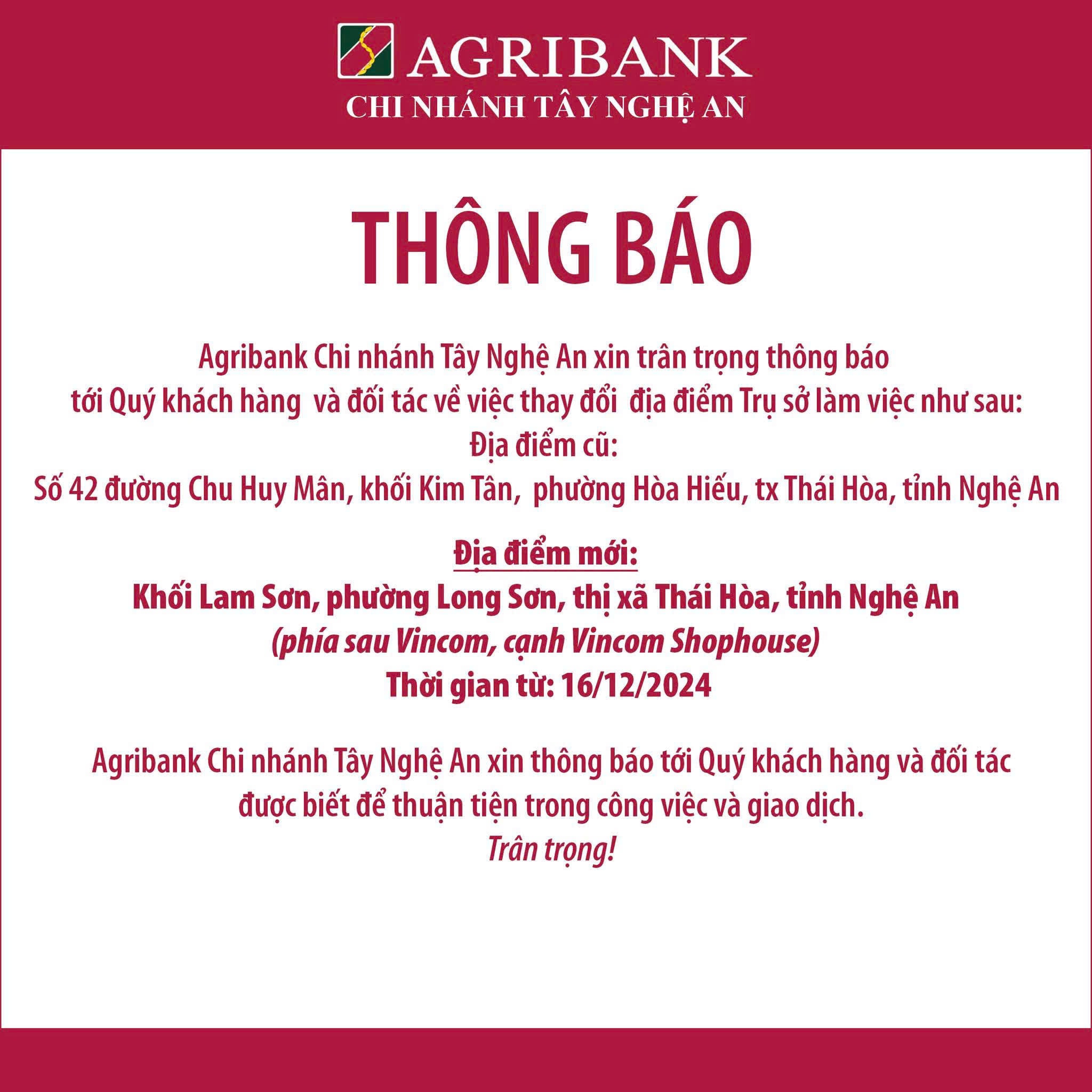 agribank tây nghệ an