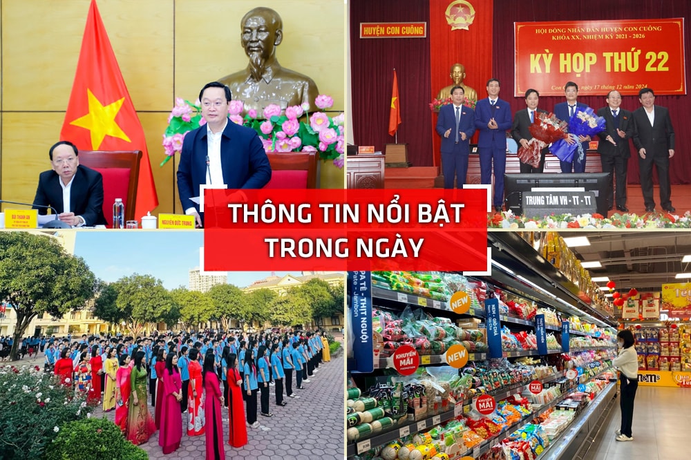 Nghệ An: Thông tin nổi bật ngày 17/12