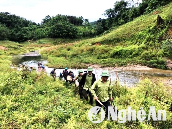 các đơn vị chức năng, địa phương tuần tra bảo vệ rừng thuộc Khu dự trữ sinh quyển thiện nhiên Thế giới miền Tây Nghệ An