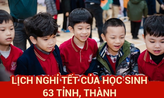 Lịch nghỉ Tết Nguyên đán Ất Tỵ 2025 mới nhất của học sinh 63 tỉnh, thành