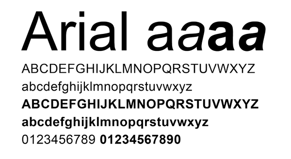 Font chữ không chân Arial - Fonts Chữ Đẹp