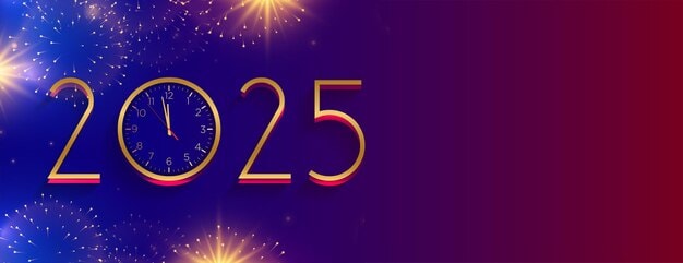 decorative 2025 new year wishes wallpaper with text space