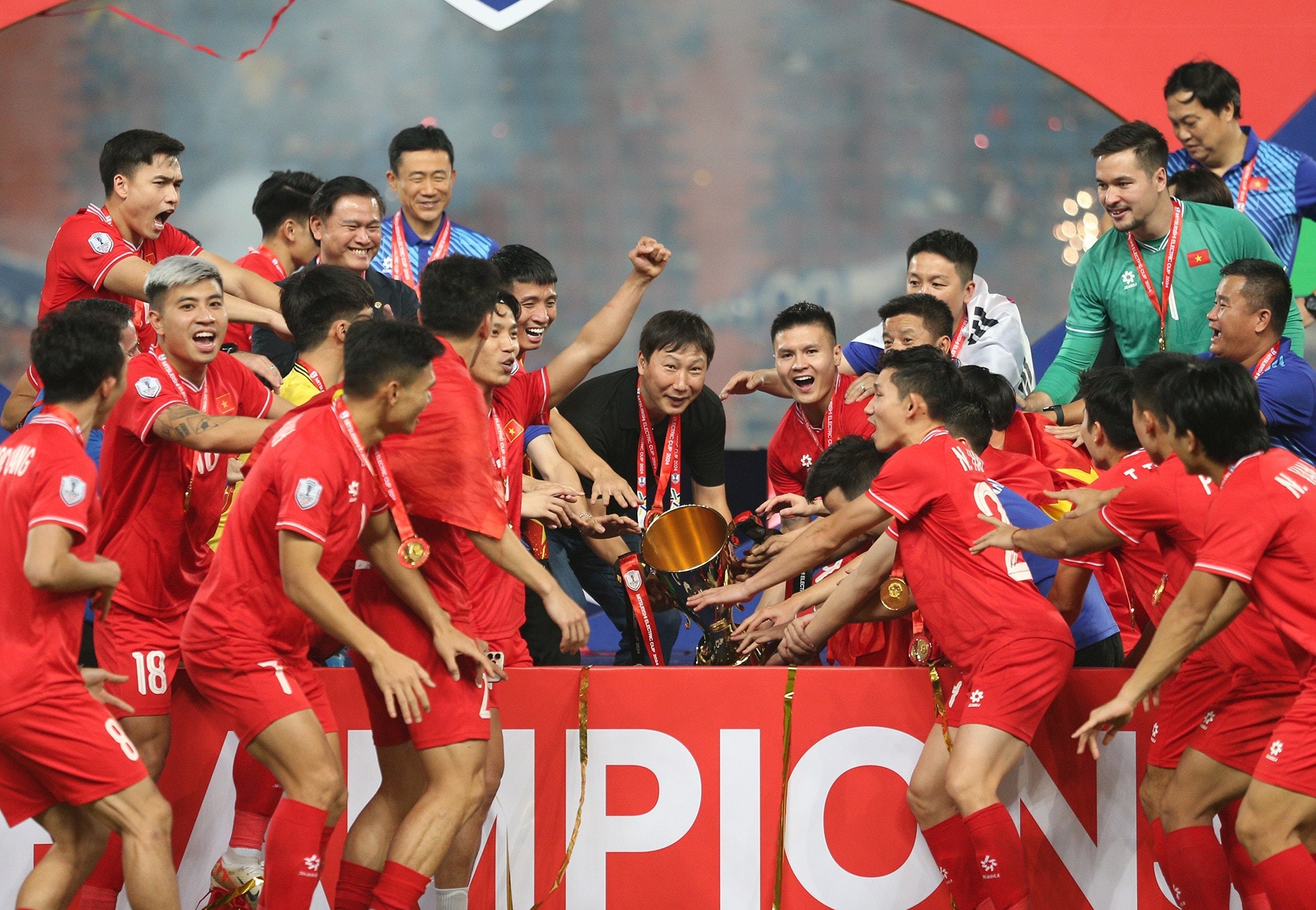 Vòng loại Asian Cup 2027 là giải đấu quan trọng nhất của đội tuyển Việt Nam trong năm Ất Tỵ - 2025. Ảnh tư liệu