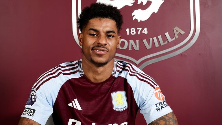 Marcus Rashford transfer news: Aston Villa sign Manchester United forward on loan | Football News | Sky Sports