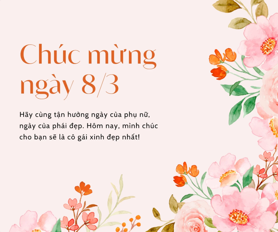 Lời chúc Ngày Quốc tế Phụ nữ 8/3