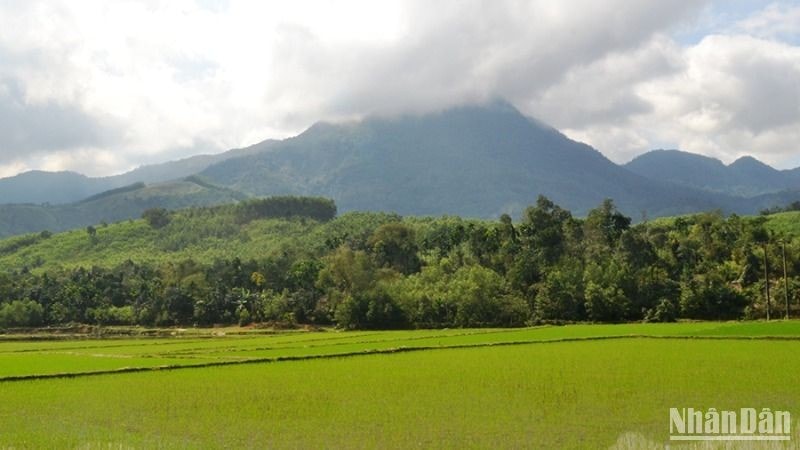 Núi Cao Muôn ở xã Ba Vinh, huyện Ba Tơ (Quảng Ngãi), nơi Đội du kích Ba Tơ huyền thoại hô vang lời thề: “Hy sinh vì Tổ quốc”.