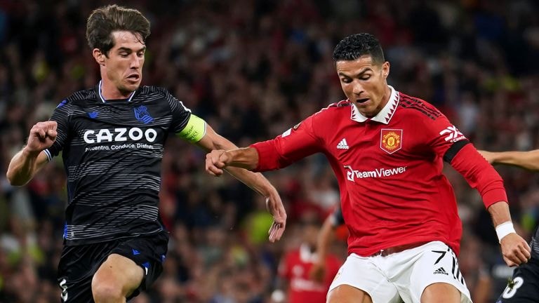 Manchester United 0-1 Real Sociedad: Controversial penalty gives visitors victory in Europa League opener | Football News | Sky Sports