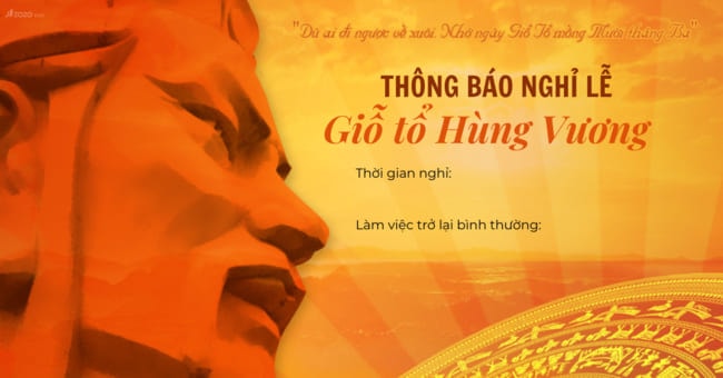 Banner nghỉ lễ Giỗ tổ