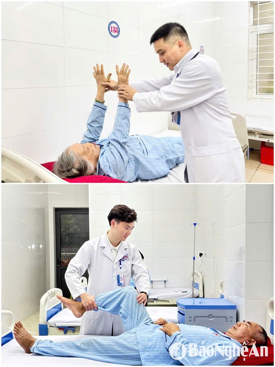 Tập phục hồi chức năng cho bệnh nhân